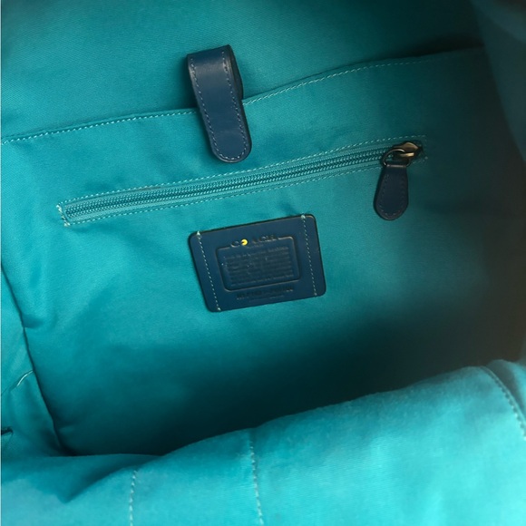 Royal Blue Coach Vintage Pac Man Back Pack - Picture 7 of 7